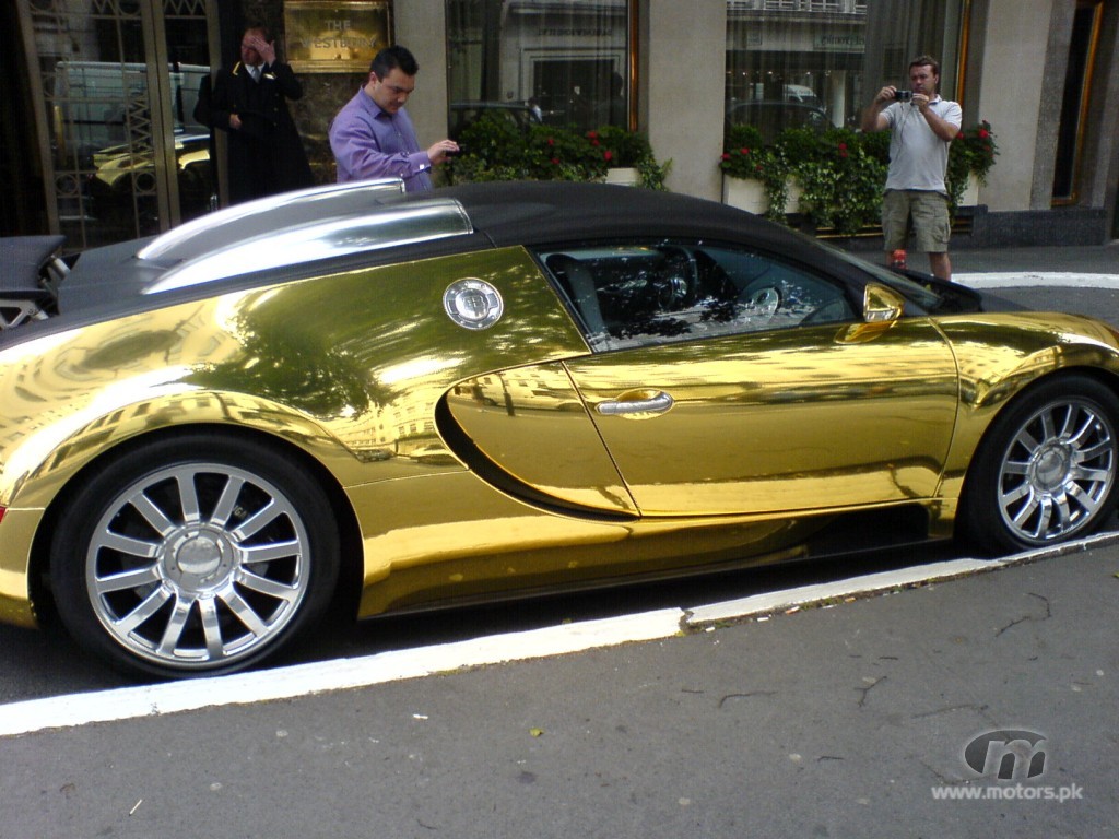 bugatti veyron gold